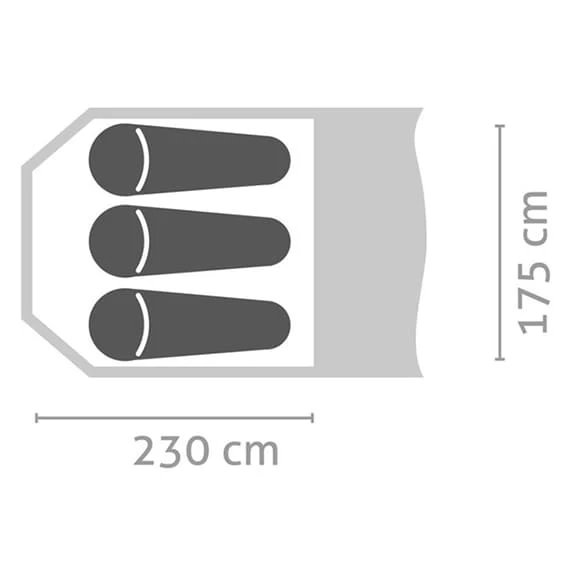 Tenda Da Campeggio Salewa Alpine Hut III Verde Grigio 4 Tenda Da Campeggio Salewa Alpine Hut III Verde Grigio - immagine 2