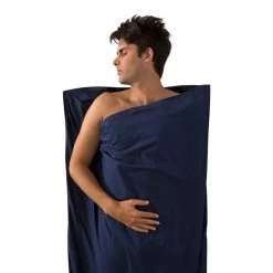 Lenzuola Da Viaggio Sea To Summit Silk Cotton Travel Standard 185x92 Cm Blu