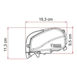 Tendalino Fiamma F80s 2,9 M Bianco