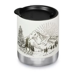 Tazza Termos Klean Kanteen Mug Tumbler Lid Cap 350 Ml Bianco Nero