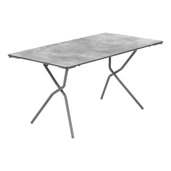 Tavolo Pieghevole Lafuma Mobilier Anytime 140x80 Cm Grigio Scuro Glitterato 3 Tavolo Pieghevole Lafuma Mobilier Anytime 140x80 Cm Grigio Scuro Glitterato