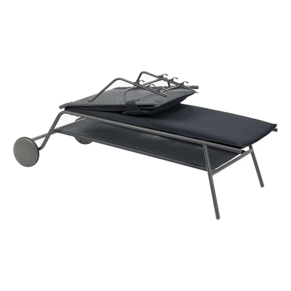 Sdraio Pieghevole Lafuma Mobilier Miami II Haut BeComfort Nero 4 Sdraio Pieghevole Lafuma Mobilier Miami II Haut BeComfort Nero - immagine 2