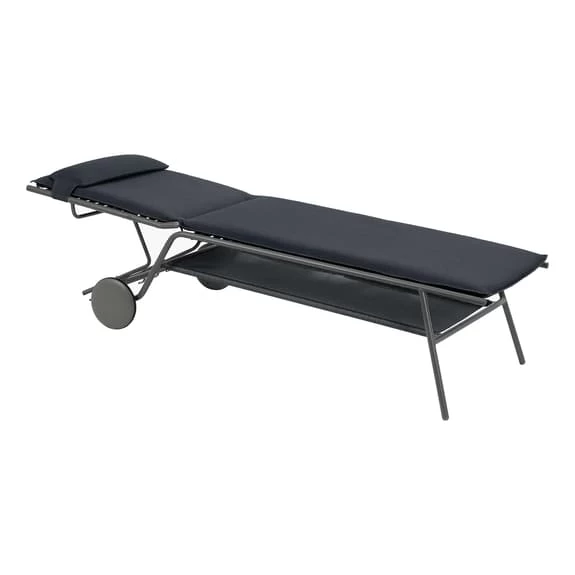 Sdraio Pieghevole Lafuma Mobilier Miami II Haut BeComfort Nero 5 Sdraio Pieghevole Lafuma Mobilier Miami II Haut BeComfort Nero - immagine 3