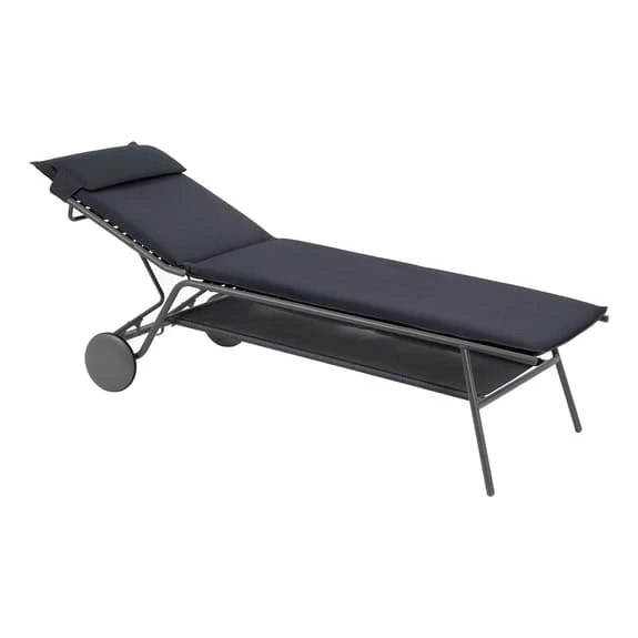 Sdraio Pieghevole Lafuma Mobilier Miami II Haut BeComfort Nero 6 Sdraio Pieghevole Lafuma Mobilier Miami II Haut BeComfort Nero - immagine 4