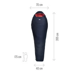 Sacco A Pelo Millet Baikal 750 10C Blu Marino Donna -Negozio Di Campeggio All'Aperto mlt mic1135 7317 004