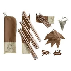 Pack Di Picchetti E Pali Nordisk Asgard Mini Marrone -Negozio Di Campeggio All'Aperto nsk 148058 011