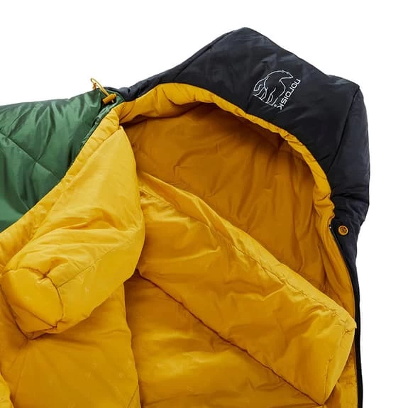 Sacco A Pelo Nordisk Gormsson Curve M -2C Verde Giallo 6 Sacco A Pelo Nordisk Gormsson Curve M -2C Verde Giallo - immagine 5