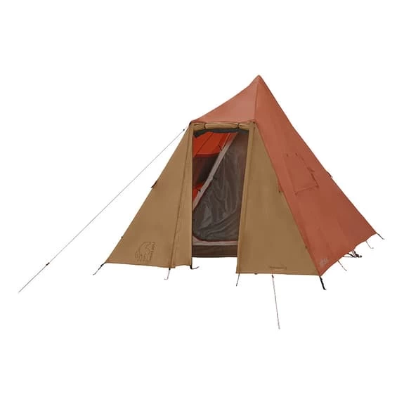 Tenda Da Campeggio Nordisk Thrymheim 3 PU Arancione Marrone 3 Tenda Da Campeggio Nordisk Thrymheim 3 PU Arancione Marrone