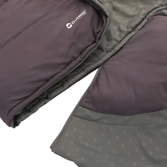 Sacco A Pelo Outwell Contour 7C Zip Destra Viola 5 Sacco A Pelo Outwell Contour 7C Zip Destra Viola - immagine 3