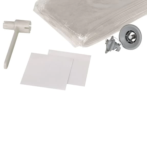 Tubo Di Riparazione Tenda Outwell Air Repair + Valvola + Chiave + 2 Adesivi Bianco Grigio 3 Tubo Di Riparazione Tenda Outwell Air Repair + Valvola + Chiave + 2 Adesivi Bianco Grigio