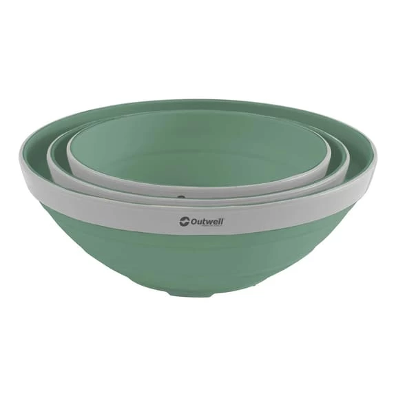 Set Ciotole Pieghevoli Outwell Collaps Verde Menta 4 Set Ciotole Pieghevoli Outwell Collaps Verde Menta - immagine 2